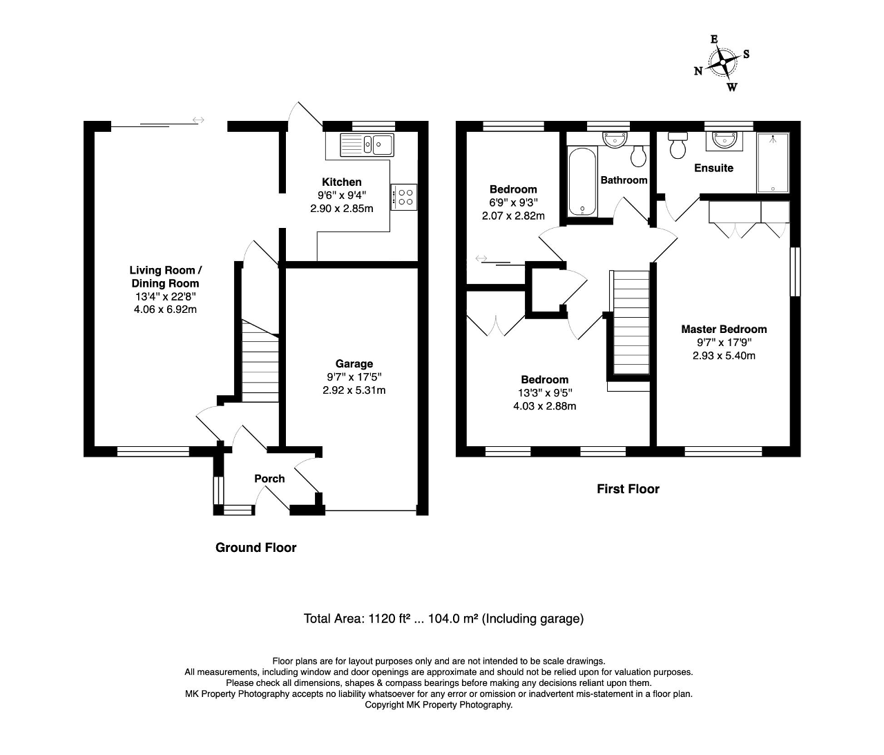 Floorplan for Rivetts Close, Olney, Buckinghamshire, MK46 5PB