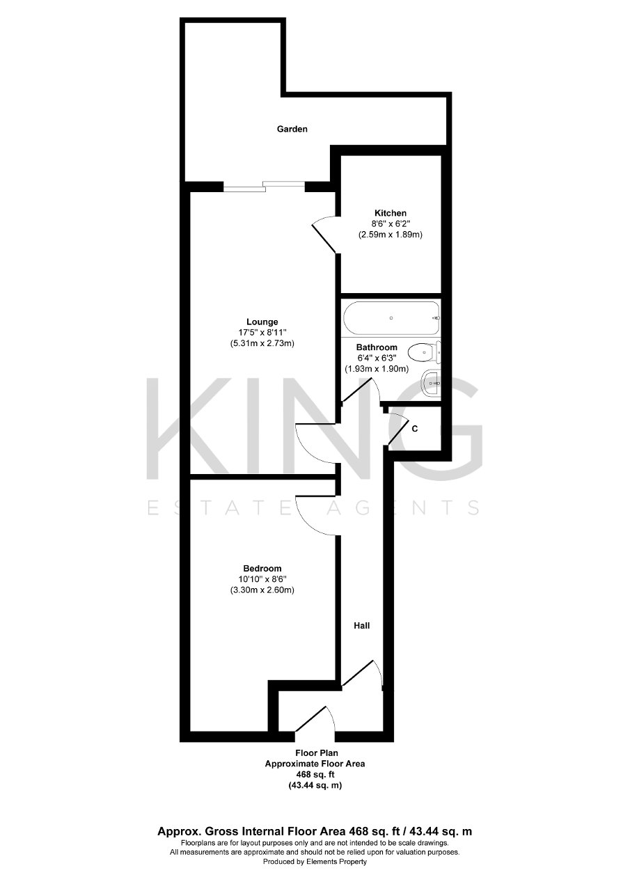 Floorplan for North Twelfth Street, Milton Keynes, Buckinghamshire, MK9 3BS