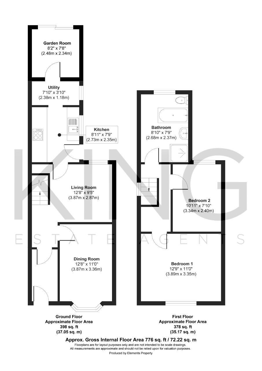 Floorplan for Russell Street, Woburn Sands, Milton Keynes, Buckinghamshire, MK17 8NX