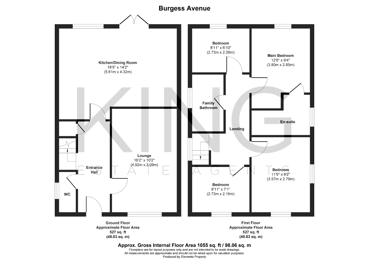 Floorplan for Burgess Avenue, Woburn Downs, Eaton Leys, Buckinghamshire, MK17 9GB
