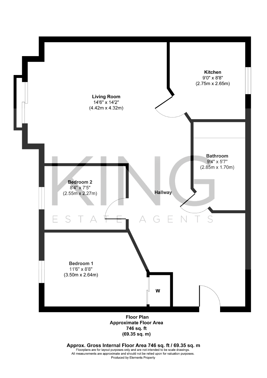 Floorplan for Newington Gate, Ashland, Milton Keynes, Buckinghamshire, MK6 4AN