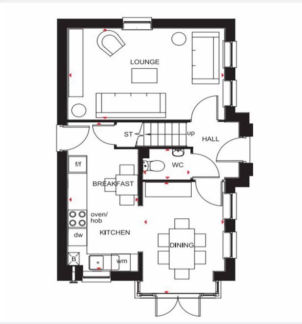 Floorplan of Fen Street, Milton Keynes, Buckinghamshire, MK10 7ES