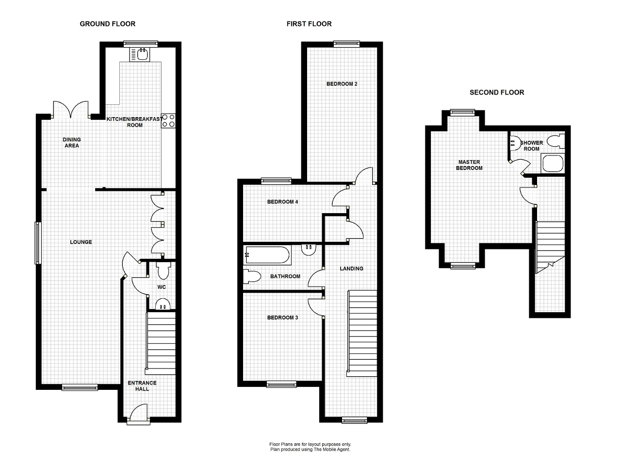 Floorplan of London Road, Loughton, Milton Keynes, Buckinghamshire, MK5 8AQ