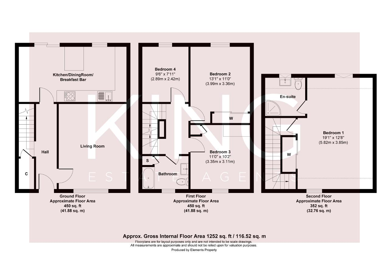 Floorplan of Ripley Road, Broughton, Milton Keynes, Buckinghamshire, MK10 7BE