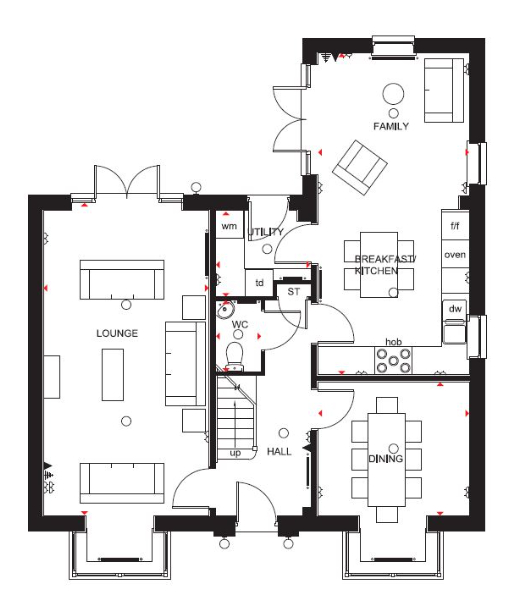 Floorplan of Fen Street, Milton Keynes, Buckinghamshrie, MK10 7ES