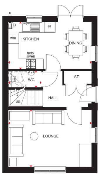 Floorplan of Watling Street, Milton Keynes, Buckinghmashire, MK17 9GF