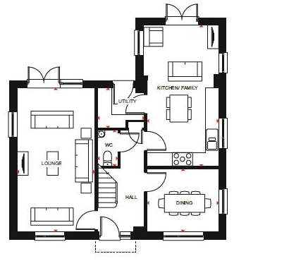 Floorplan of Watling Street, Milton Keynes, Buckinghamshire, MK17 9GF