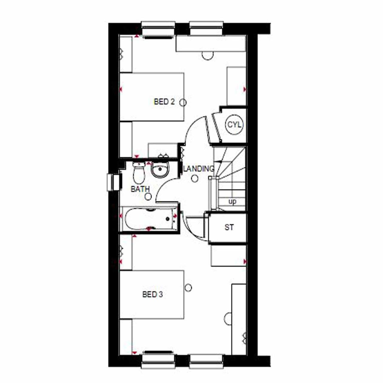 Floorplan of Fen Street, Milton Keynes, Buckinghamshire, MK10 7ES