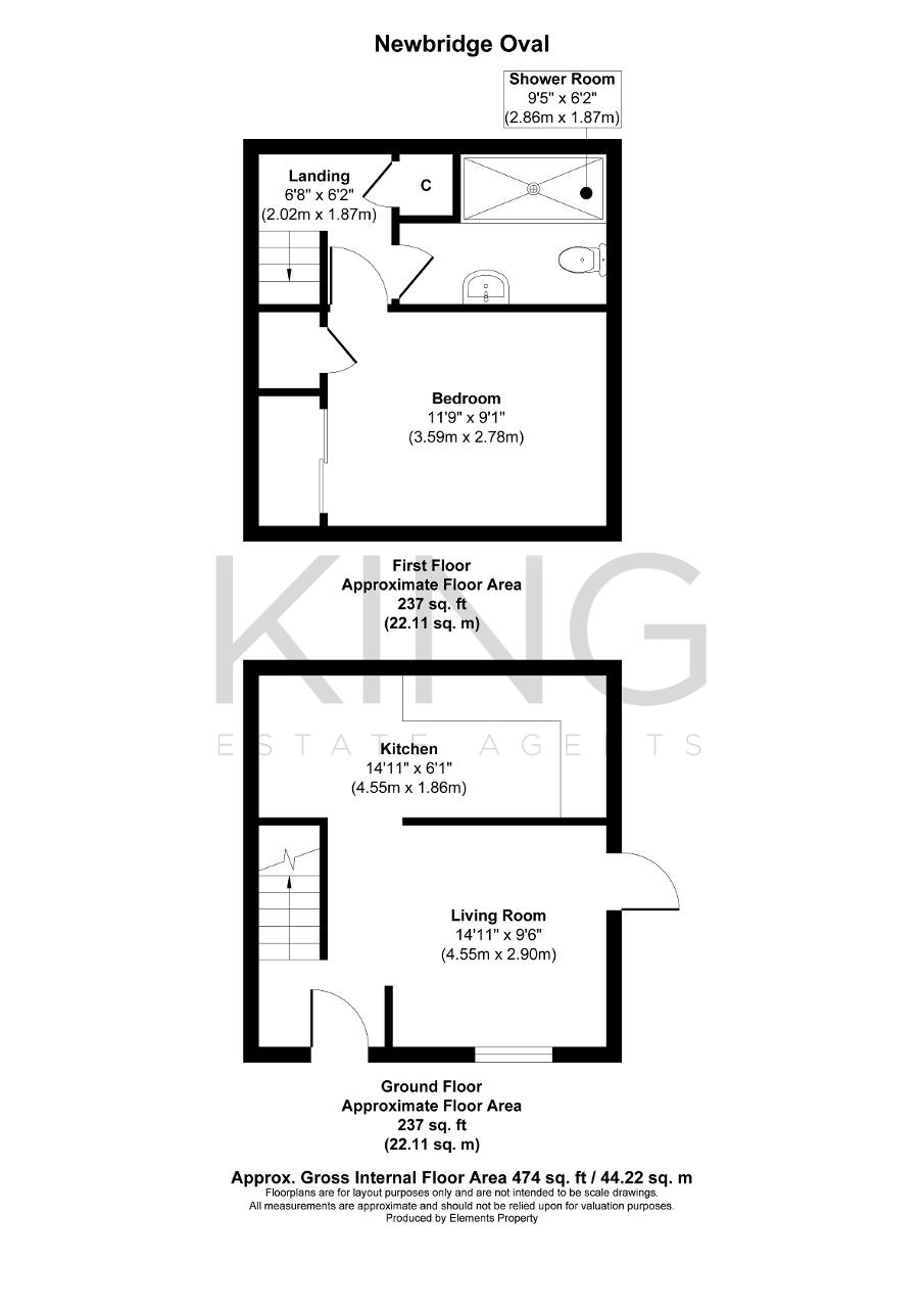 Floorplan of Newbridge Oval, Emerson Valley, Milton Keyens, Buckinghamshire, MK4 2JQ