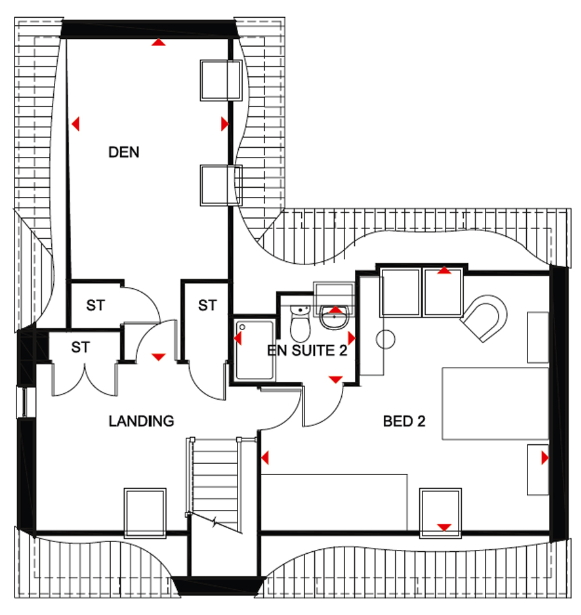 Floorplan of Scythia Grove, Brooklands, Milton Keynes, Buckinghamshire, MK10 7EL