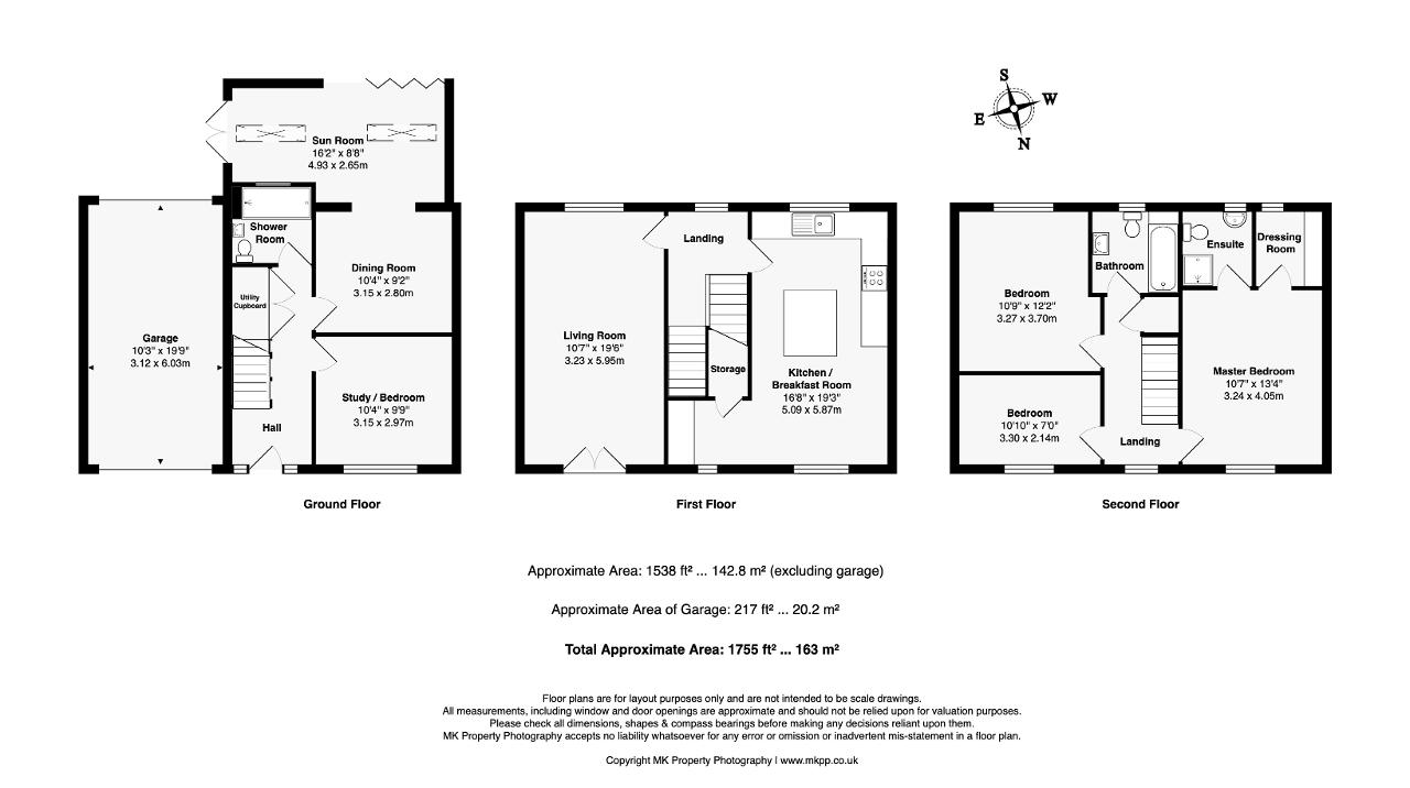 Floorplan of Gyosei Gardens, Willen Park, Milton Keynes, Buckinghamshire, MK15 9EL