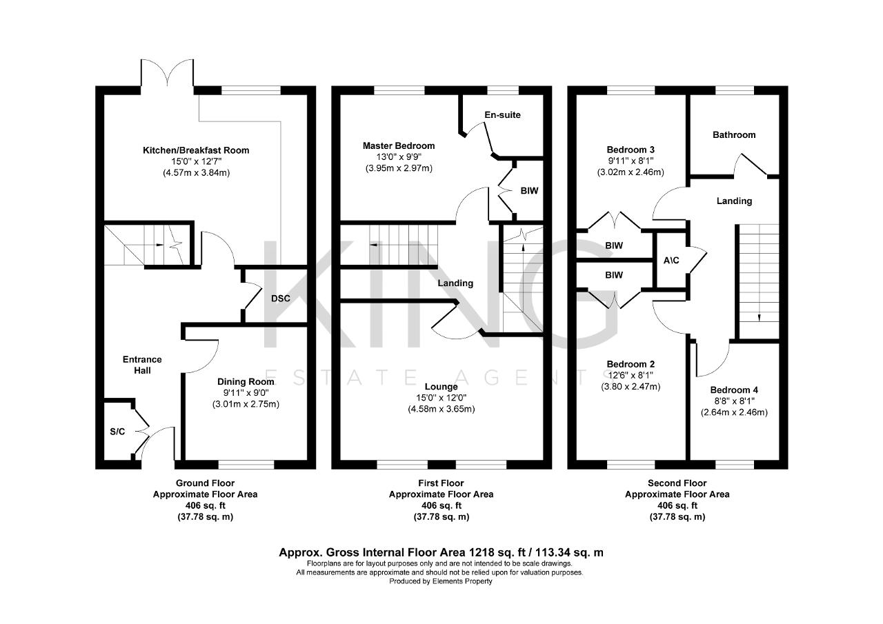 Floorplan of Goodrich Green, Kingsmead, Milton Keynes, Buckinghamshire, MK4 4HQ