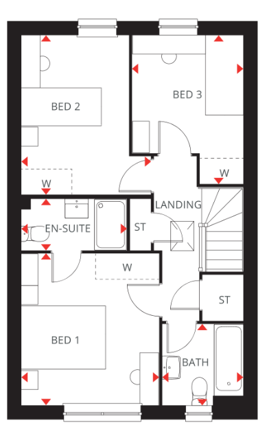 Floorplan of Barratt Homes Sales Office, Kitchener Drive, Eaton Leys, Milton Keynes, MK17 9GF