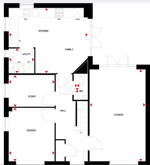 Floorplan of Barratt Homes Sales Office, Kitchener Drive, Eaton Leys, Milton Keynes, MK17 9GF