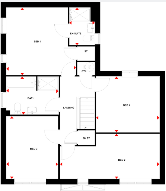 Floorplan of Barratt Homes Sales Office, Kitchener Drive, Eaton Leys, Milton Keynes, MK17 9GF