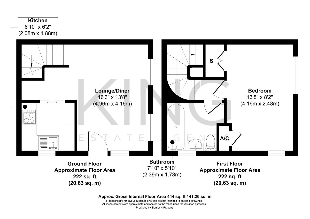 Floorplan of Bercham, Two Mile Ash, Milton Keynes, Buckinghamshire, MK8 8HX