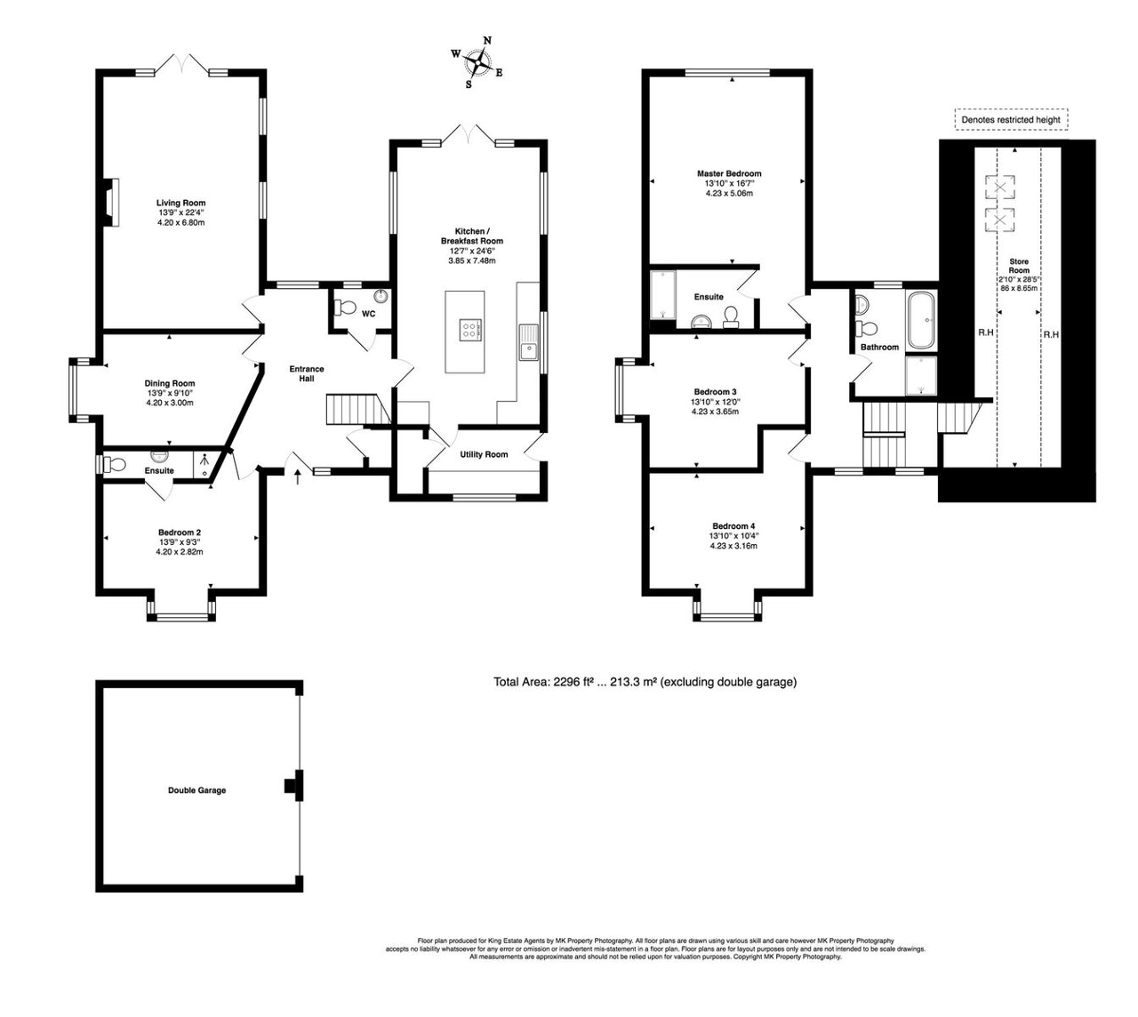 Floorplan of Crow Lane, Lower End, Wavendon, Buckinghamshire, MK17 8AR