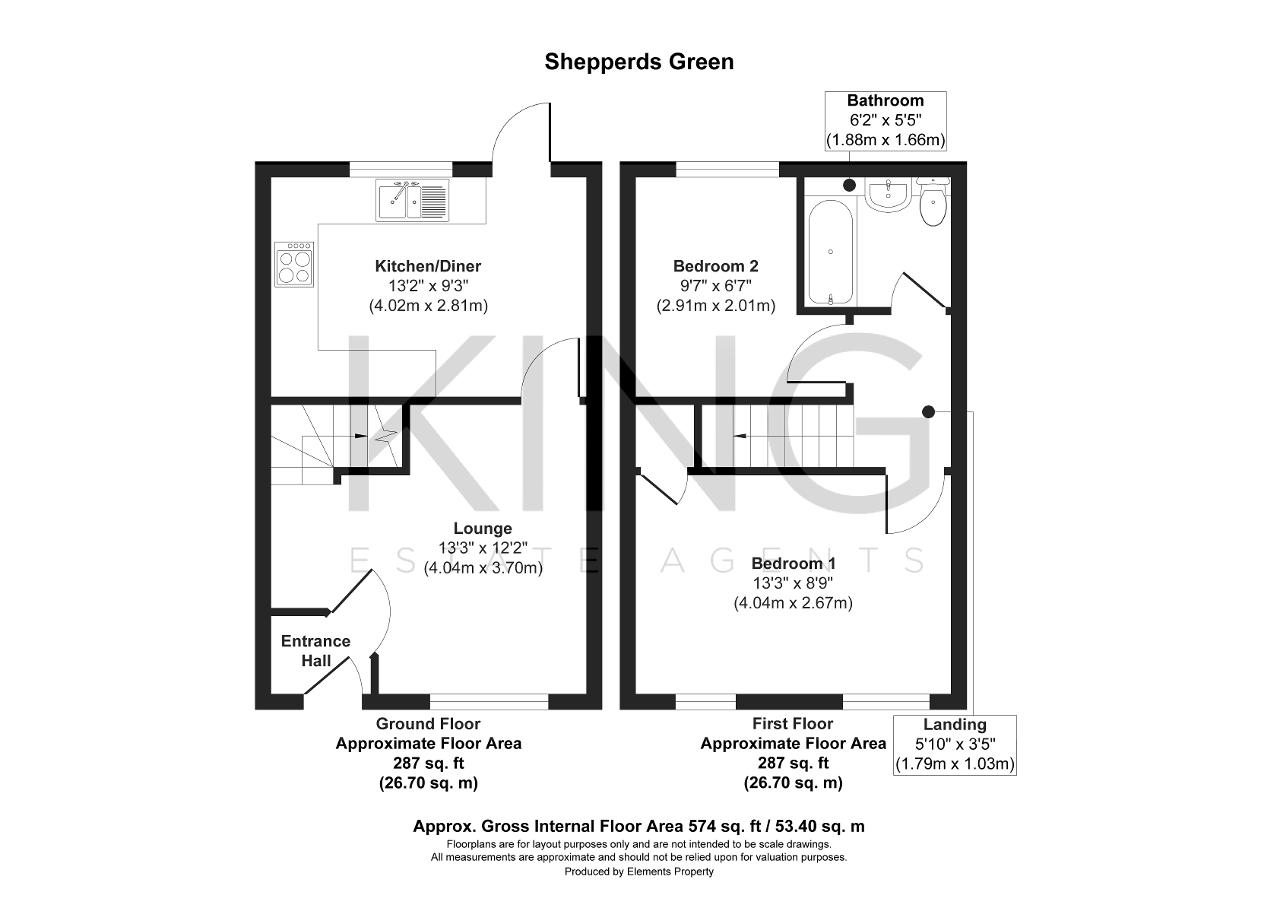 Floorplan of Shepperds Green, Shenley Church End, Milton Keynes, Buckinghamshire, MK5 6DA