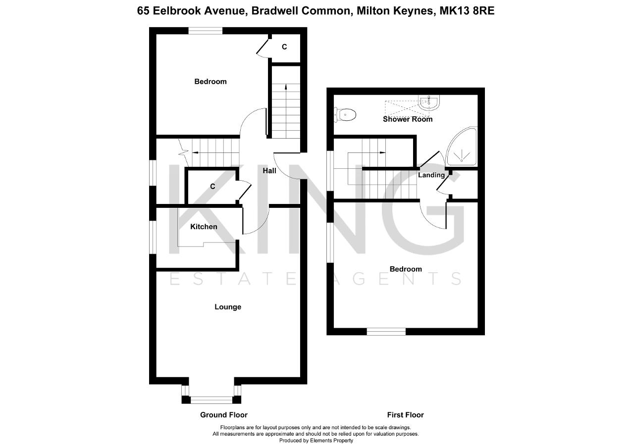 Floorplan of Eelbrook Avenue, Bradwell Common, Milton Keynes, Buckinghamshire, MK13 8RE