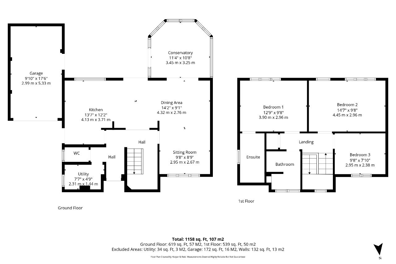 Floorplan of Pearse Grove, Walton Park, Milton Keynes, Buckinghamshire, MK7 7HD