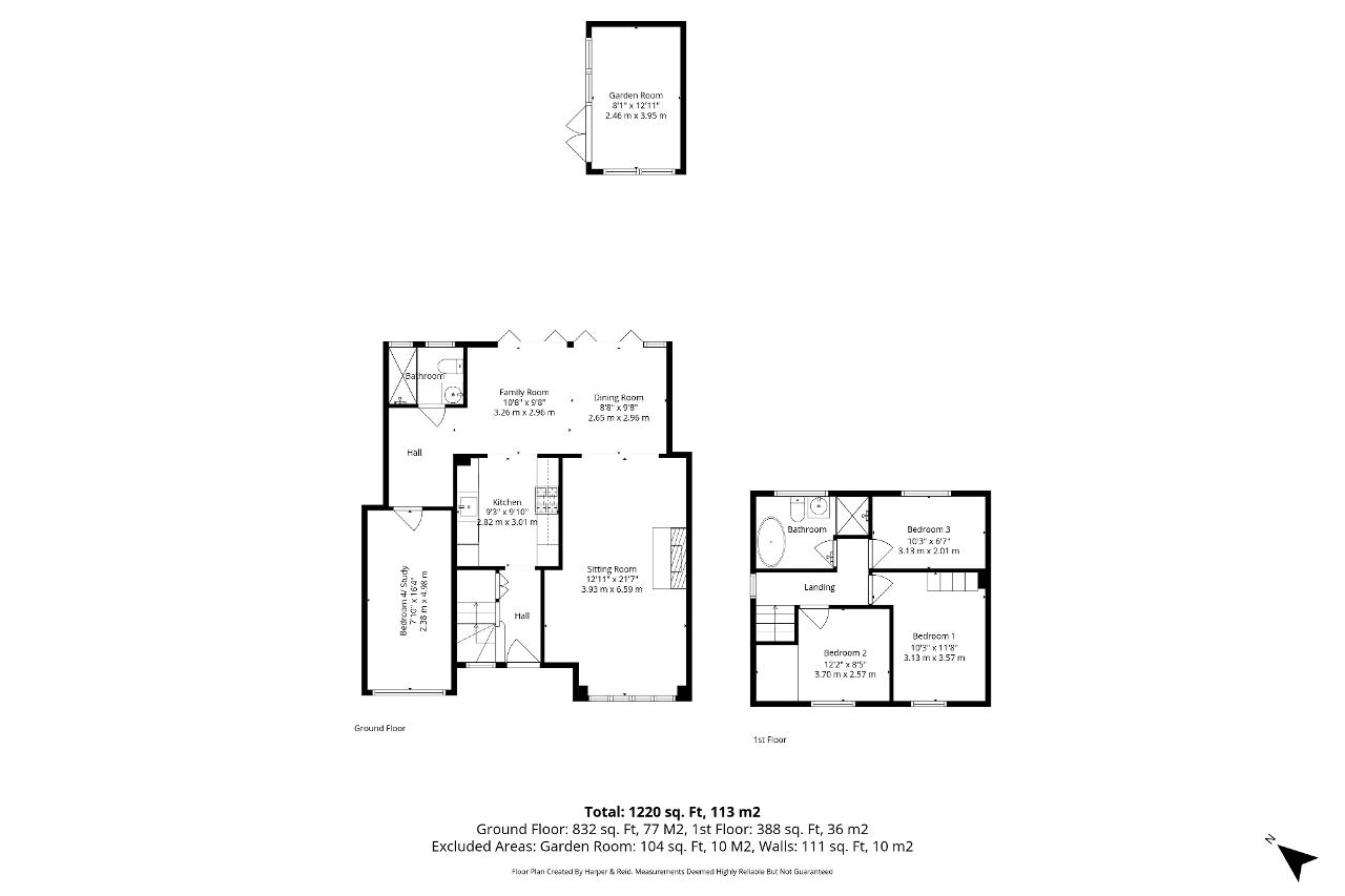 Floorplan of Trueman Place, Oldbrook, Milton Keynes, Buckinghamshire, MK6 2HS