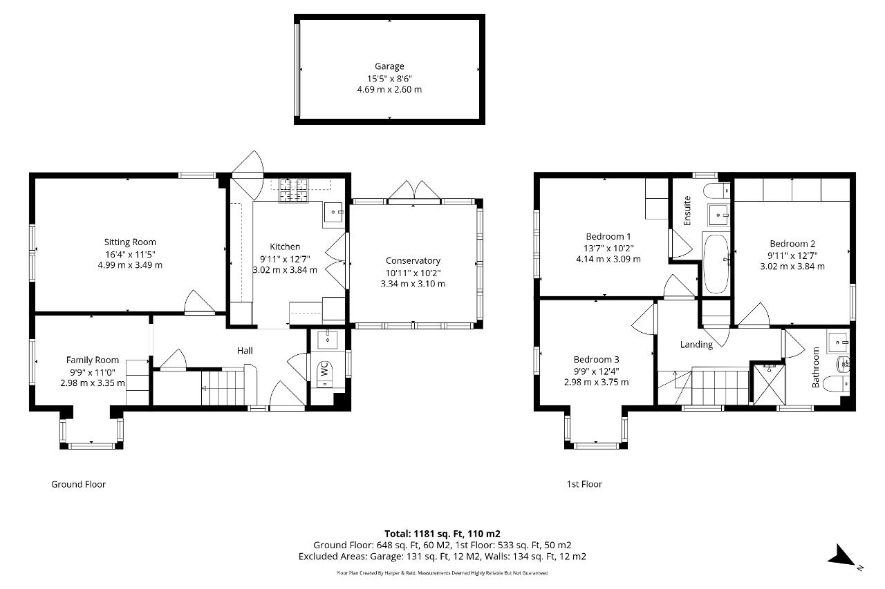 Floorplan of Bertram Close, New Bradwell, Milton Keynes, Buckinghamshire, MK13 0DT