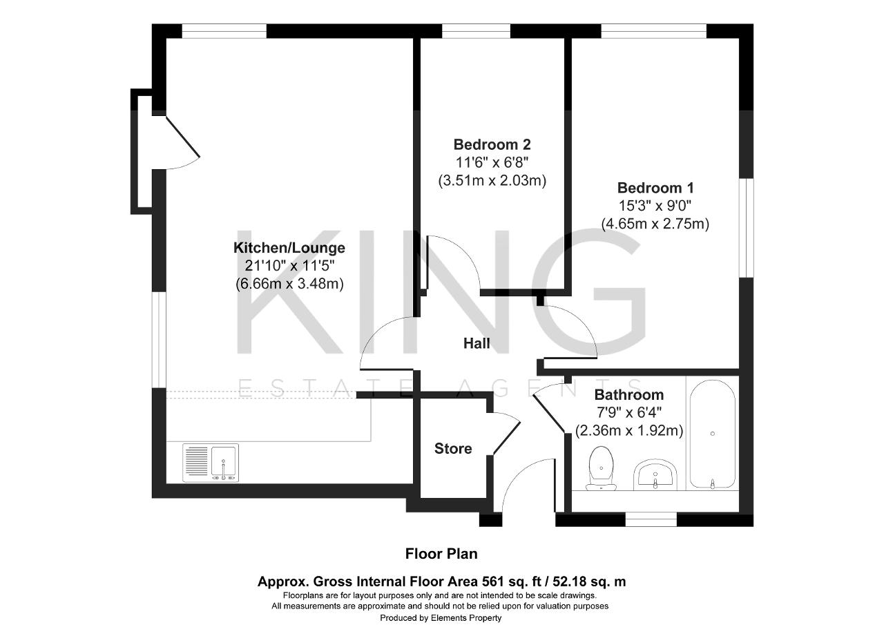 Floorplan of Antonius Way, Fairfields, Milton Keynes, Buckinghamshire, MK11 4DA
