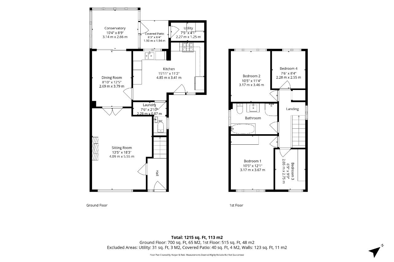 Floorplan of Lothian Close, Bletchley, Milton Keynes, Buckinghamshire, MK3 7SH