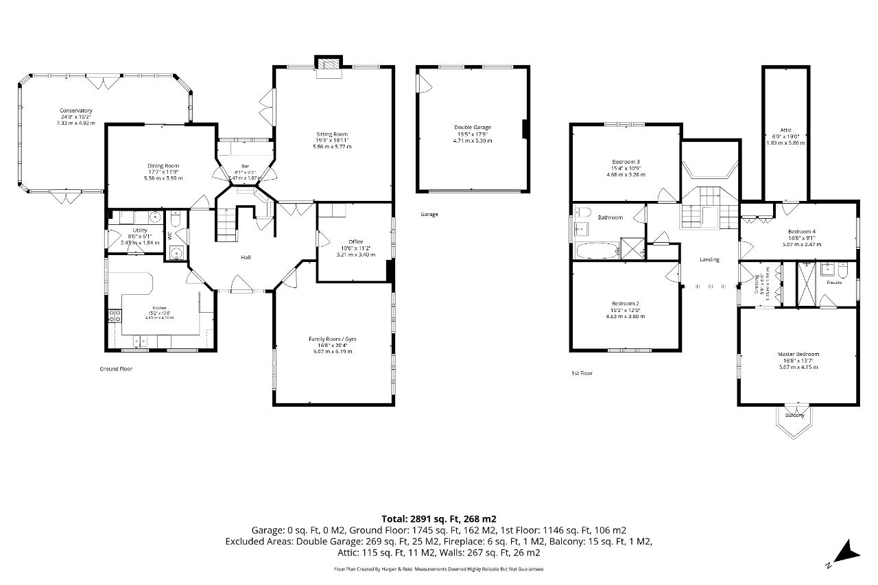 Floorplan of Little Meadow, Loughton, Milton Keynes, Buckinghamshire, MK5 8EH