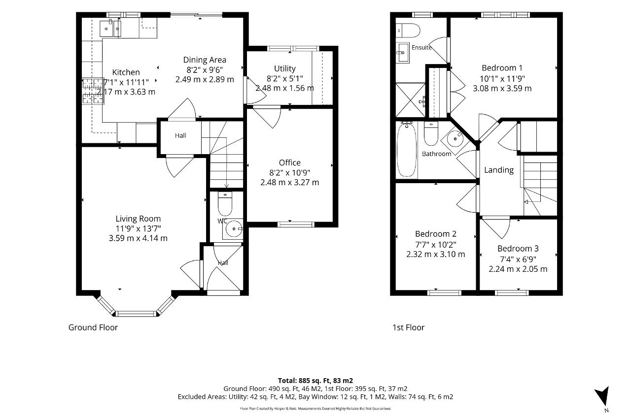 Floorplan of Cosway Place, Grange Farm, Milton Keynes, Buckinghamshire, MK8 0NS