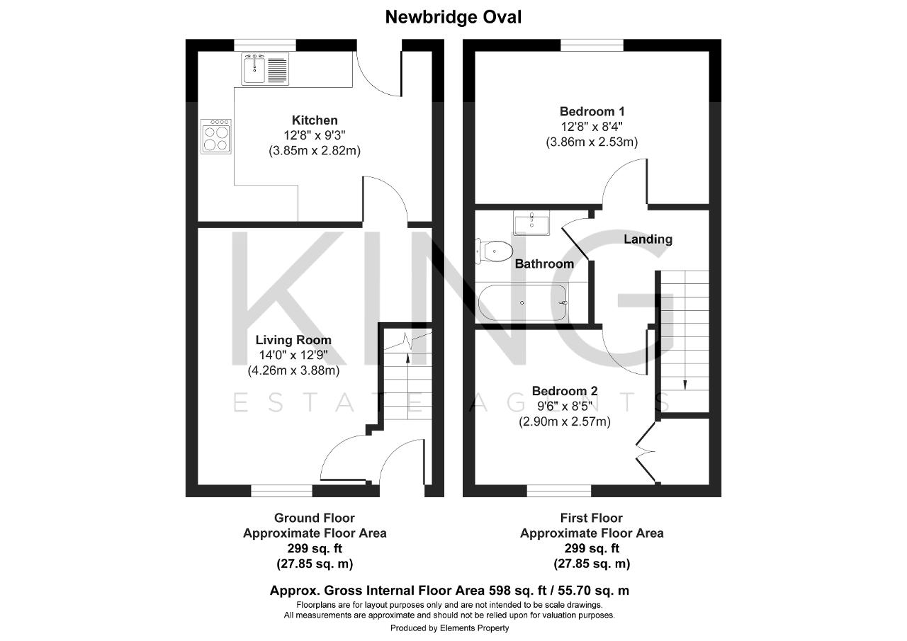 Floorplan of Newbridge Oval, Emerson Valley, Milton Keynes, Buckinghamshire, MK4 2JG