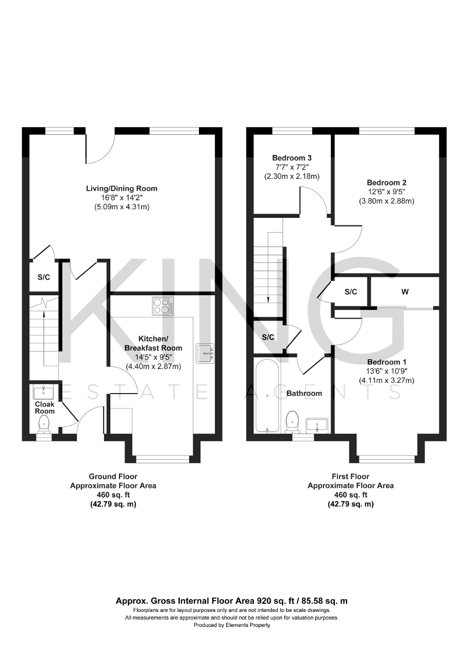 Floorplan of Fife Court, Tattenhoe, Milton Keynes, Buckinghamshire, MK4 3HB