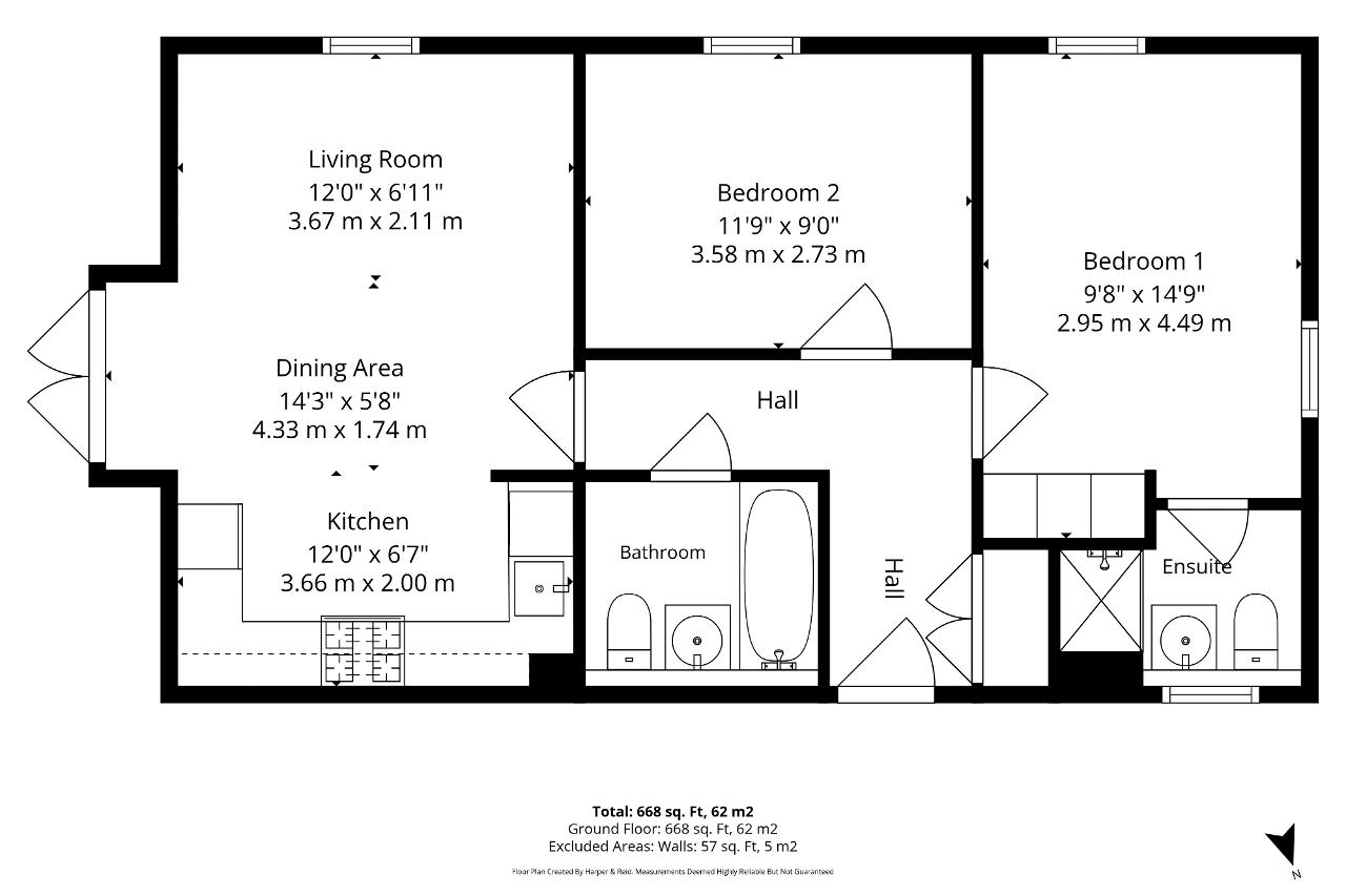 Floorplan of 1 Courtenay Croft, Eagle Farm South, Milton Keynes, Buckinghamshire, MK17 7AJ