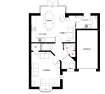 Floorplan of Kitchener Drive, Milton Keynes, Buckinghamshire, MK17 9GF